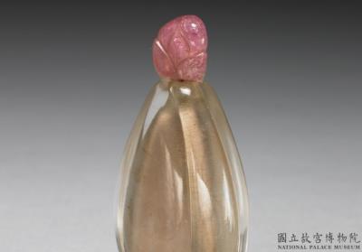 图片[2]-Crystal melon-shaped snuff bottle, Qing dynasty, 18th century-China Archive